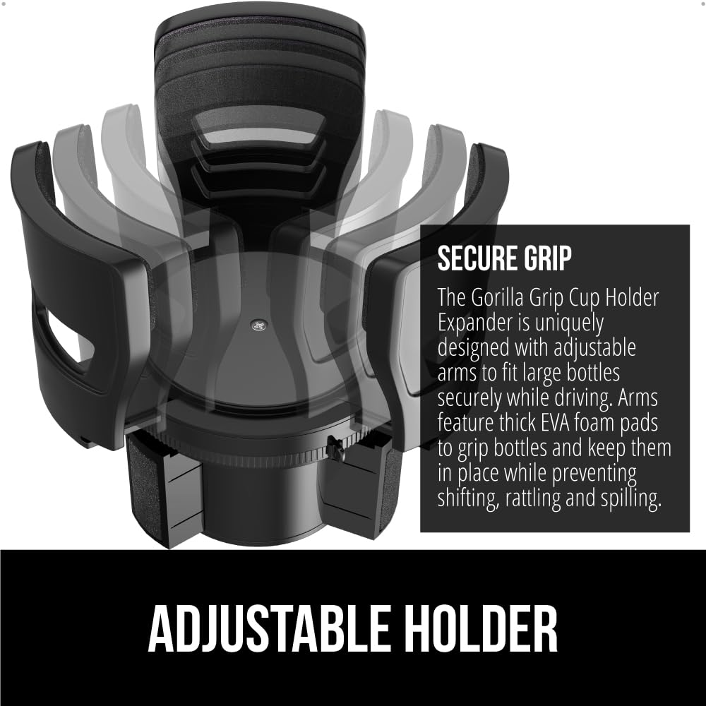 Gorilla Grip Car Cup Holder for Stanley, Yeti & Owala