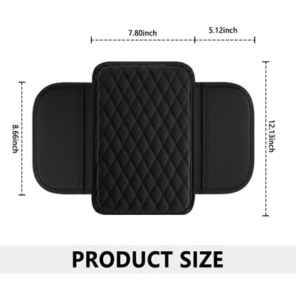 Stacool Car Armrest Cover with 2 Storage Bags – Black