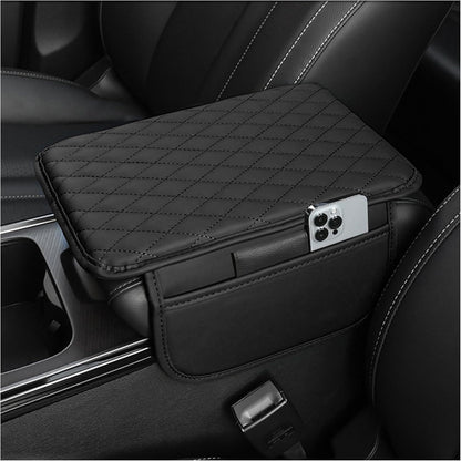 Stacool Car Armrest Cover with 2 Storage Bags – Black