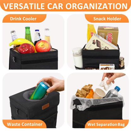 Vankor Leakproof Vehicle Trash Can for Car, SUV & Truck