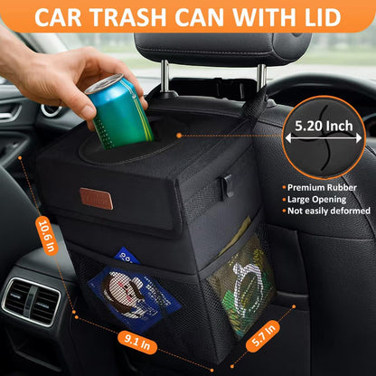 Vankor Leakproof Vehicle Trash Can for Car, SUV & Truck